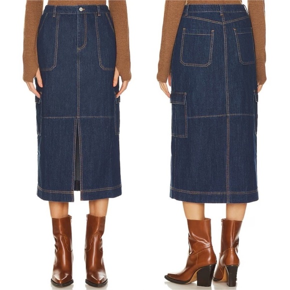 Rails Tasha Skirt - Raw Denim - Picture 6 of 16